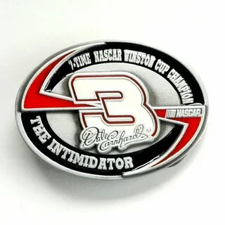 Dale Earnhardt 3 The Intimidator Nascar Pewter Belt Buckle