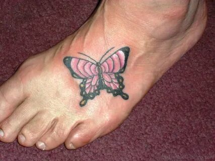 56 Stupendous Butterfly Tattoo On Foot