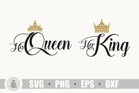 HHK His Queen Her King SVG & PNG trier-siberia Women's Cloth