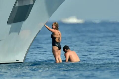 HAYDEN PANETTIERE in Swimsuit at a Yacht in St. Tropez - Haw
