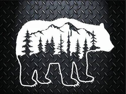 Grizzly Bear decal **Choose your Size**Car Decal, Laptop Dec