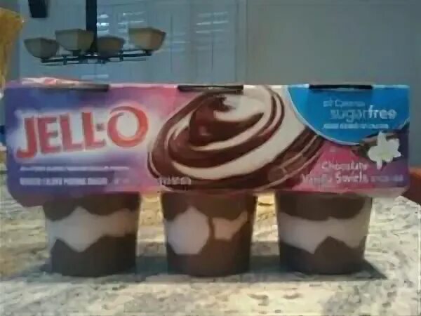 Jell-O Sugar Free Chocolate Vanilla Swirl Pudding Snack - Ph