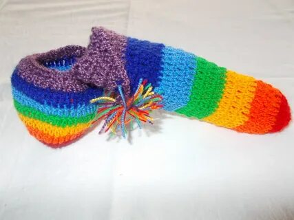 Rainbow hand knitted underwear penis warmer gay boyfriend Et