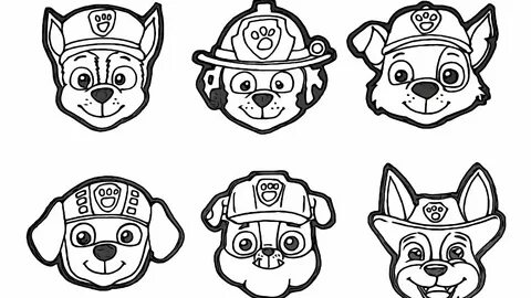 Paw patrol Coloring Book How to Draw Paw Pups for Kids Chase