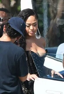 Jordyn Woods on the set of a music video in Miami-13 GotCele