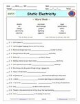 Video Guide, Quiz for Bill Nye - Static Electricity * PRINTI