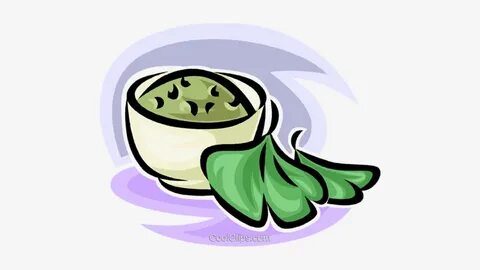 Guacamole Dip Royalty Free Vector Clip Art Illustration - Gu