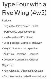 4w5 Personality. Enneagram Type 4 with a 5 Wing Enneagram 4,