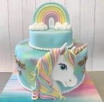 Pin by Eileen Carlo on Desserts Unicorn birthday cake, Unico