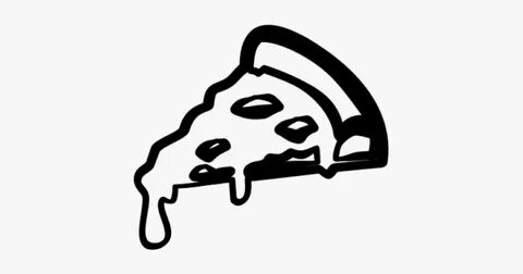 Drawn Tacos Black And White - Pizza Black And White Png , Fr