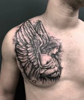 Pin by Joey Hipes on Angel Cool chest tattoos, Chest tattoo 