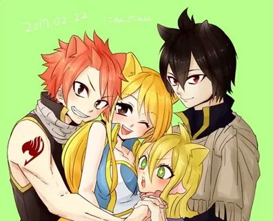 #fairy_tail #art #natsu_dragneel #lucy_heartfilia #mavis_ver