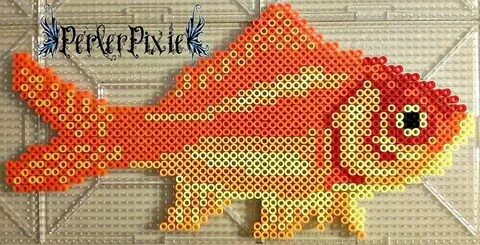 Goldfish Perler beads designs, Perler bead patterns, Perler 