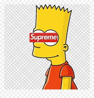 Bart Clipart Uihere - Supreme Bart Simpson Drawings - Png Do