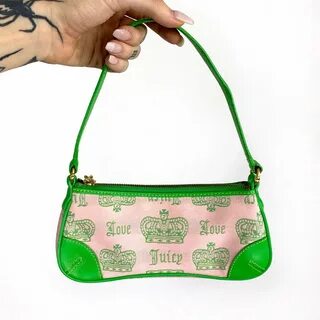 🍬 🍭 PINK AND GREEN Y2K JUICY COUTURE PURSE 🍭 🍬 Tags: y2k - D