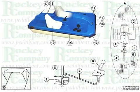 Boat Parts: Kl Industries Pedal Boat Parts