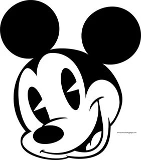Mickey Mouse Coloring Pages Face - Ketabkhanh