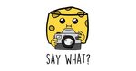 Say what? - Cheese - Notebook TeePublic AU