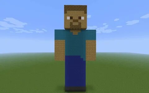 Statue Default Skin Steve Minecraft Map All in one Photos