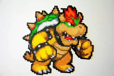 Large Bowser in Perler Beads by Zanmanny on deviantart Bowse
