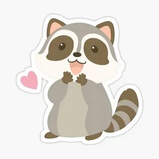 "Raccoon " Sticker by Nozuki Redbubble