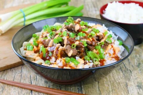 Korean Beef Bulgogi Rice and Noodle Bowl (Cupbop Copycat) Bu