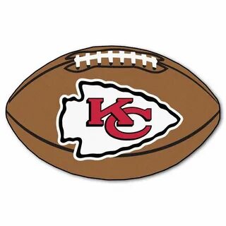 NFL Kansas City Chiefs Football Shaped Mat Area Rug Kansas c