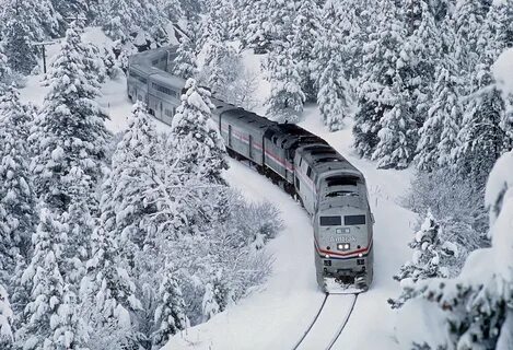 Zephyr in winter wonderland Amtrak’s train No. 5, the Cali. 