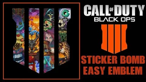 Black Ops 4 Emblem Tutorial - Easy Logo Sticker Bomb - YouTu