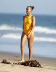 Zoe Saldana - In bikini on the beach in Malibu -39 GotCeleb
