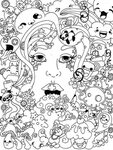 Psychedelic coloring pages for adults. Free Printable Psyche