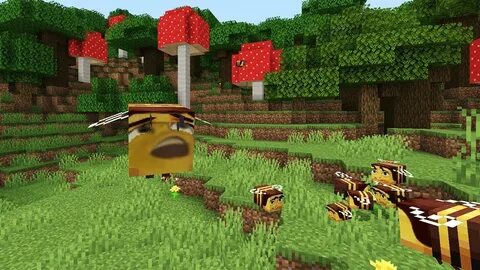 Bees in Minecraft but it's cursed - YouTube