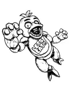 FNAF Chica Coloring Pages