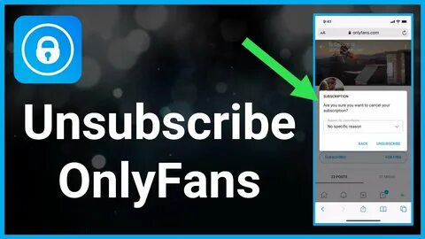 How To Unsubscribe To Someone On OnlyFans (2022) - YouTube