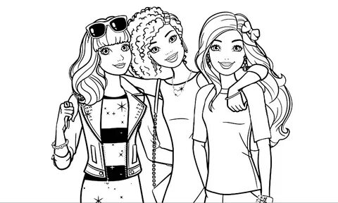 Barbie coloring pages. Print for girls WONDER DAY - Coloring
