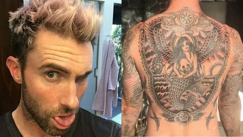 Adam Levine's back tattoo is complete, so we can finally sle