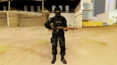 Скачать Resident Evil RPD Swat Pack / Файлы для GTA: San And