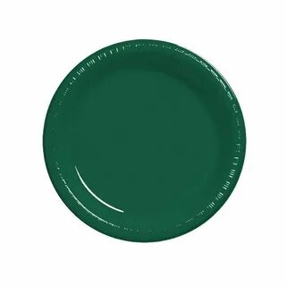7 inch Plastic Luncheon Plate Hunter Green Hunter green, Pla
