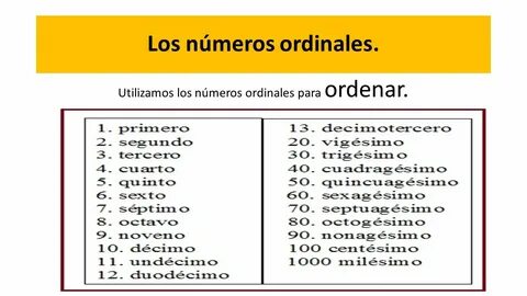 Ordinales Del 1 Al 100 Related Keywords & Suggestions - Ordi