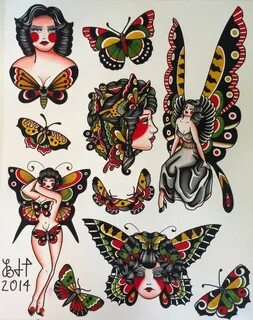 Items similar to Butterfly Ladies Fine Art Print on Etsy Tra