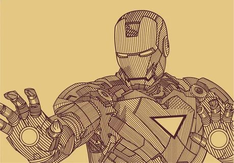 Iron Man Line Drawing at PaintingValley.com Explore collecti