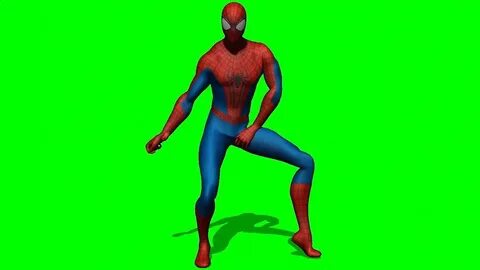 Spiderman dancing green screen royalty free - YouTube