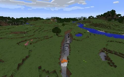 Ravine, Village and Abandoned Mineshaft Seed - Minecraft See