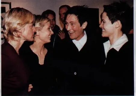 Ellen Degeneres, Anne Heche, K.D. Lang and Leisha Hailey Dyk