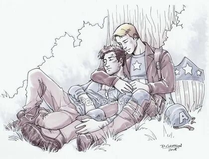 Steve and Bucky Post Azanno by DeanGrayson For @allmyfavorit
