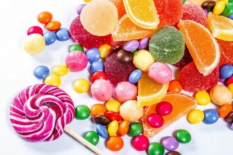 Colorful M&M candies with copy space - Creative Commons Bild