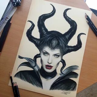 Maleficent Color Pencil Drawing by AtomiccircuS on deviantAR