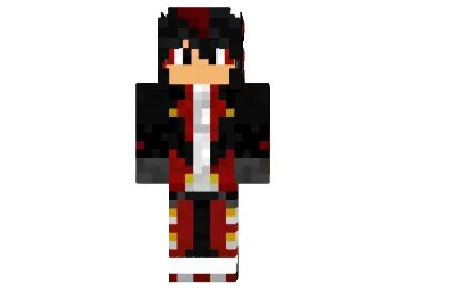 Скачать Shadow the Hedgehog Human Skin для Minecraft