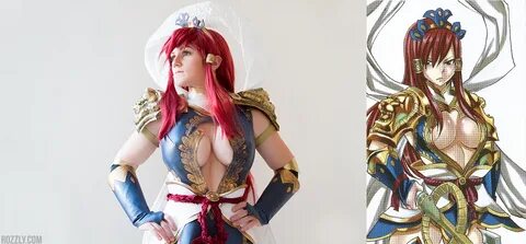 Erza Scarlet Nakagami Armor Cosplay - Costplayto