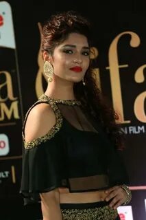 Hot Model Ritika Singh Stills At IIFA Awards In Black Dress 